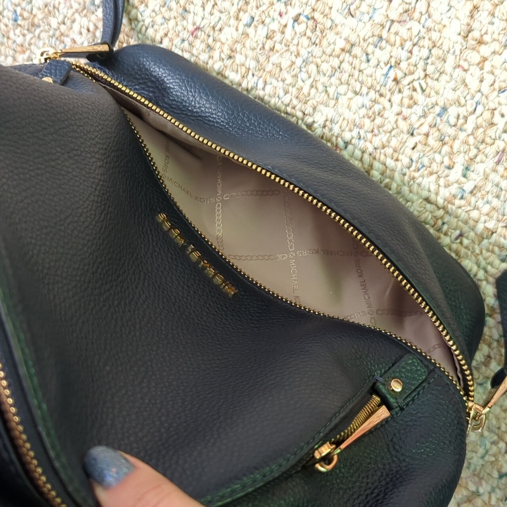Michael Kors Navy Blue Backpack - Picture 6 of 9